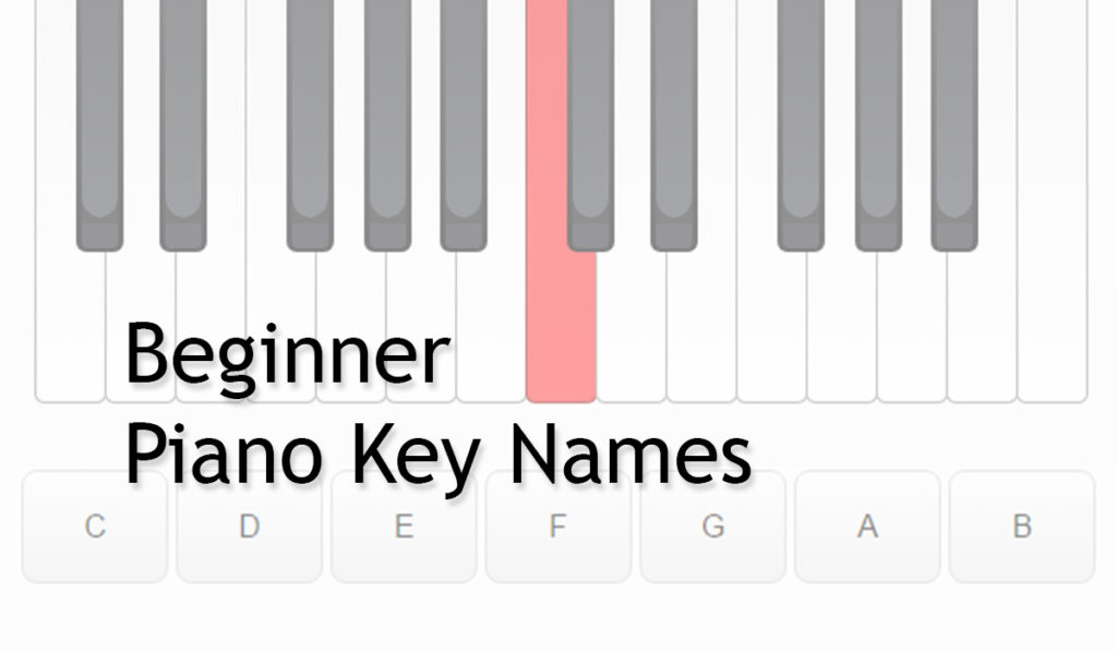 Piano Keys Names Beginner