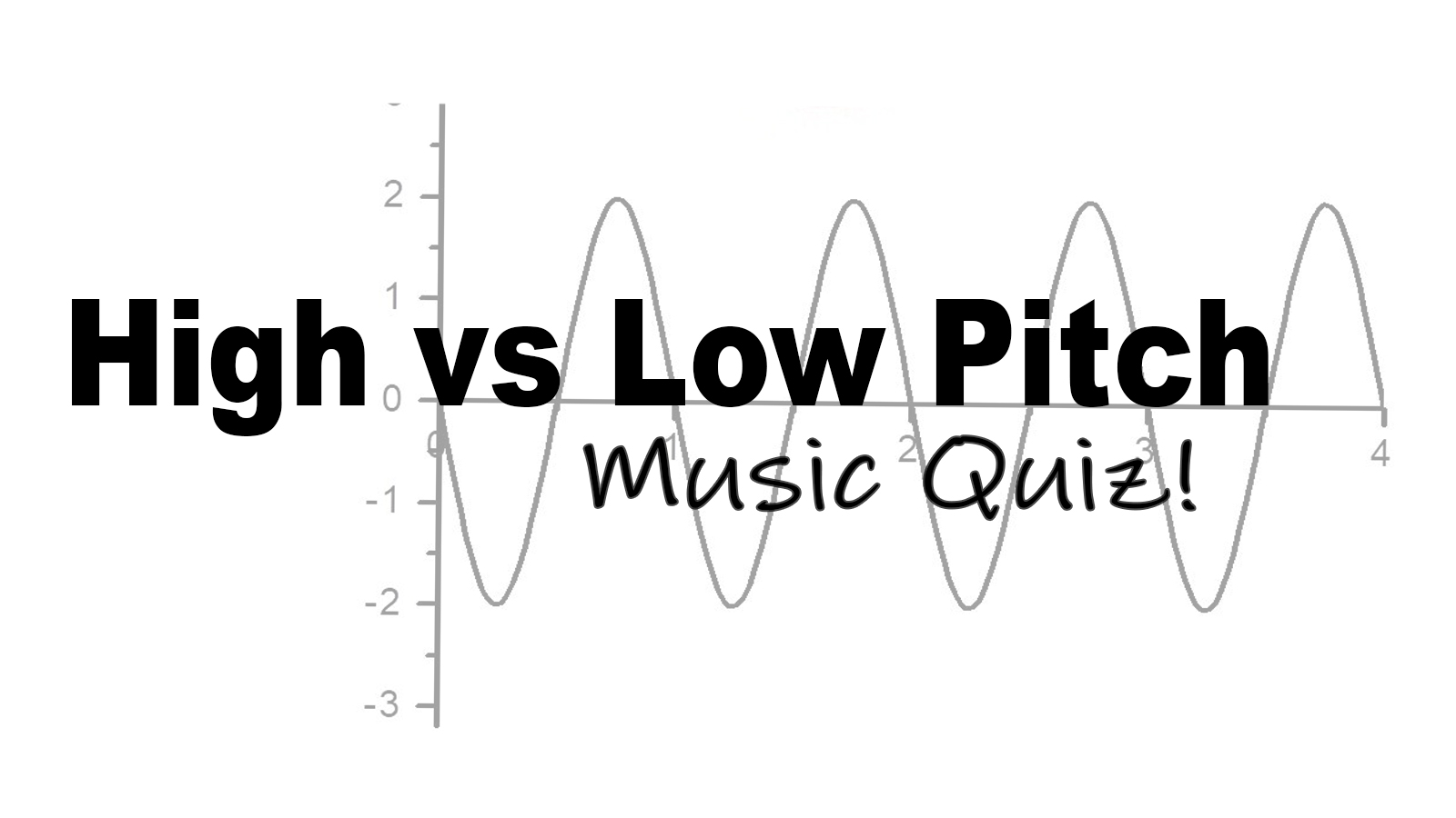 High or Low Pitch: A Fun Quiz on Sound Waves in Music
